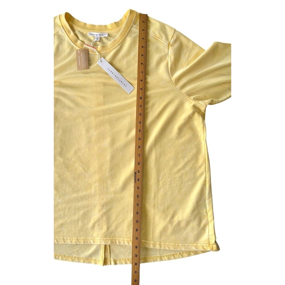 Jane & Delancey Women's Garment Dye Blouse Top Long Sleeve Plus Size 1X Yellow - Picture 8 of 8